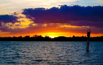 Miami Sunset via boat by miamism.com